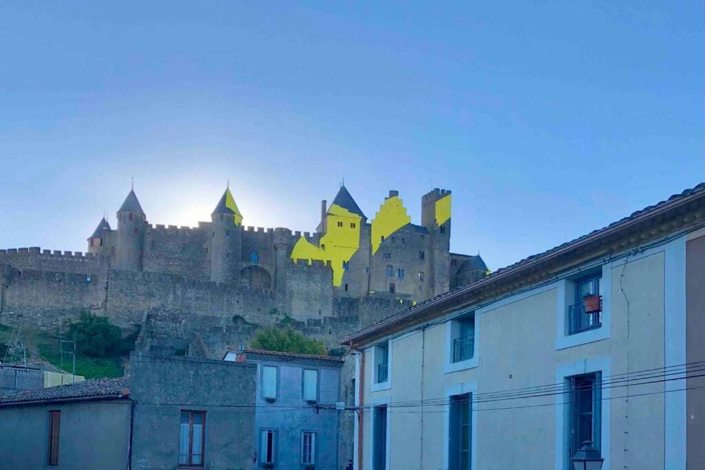 Le Templier Vue Cite Pied Cite Medievale Neuf Carcassonne Exterior photo